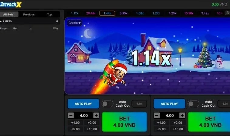 Giao diện chơi game nhanh ZetX Tại BJ88