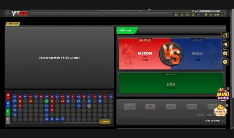 Bỏ Túi Cách Chơi Đá Gà WS168 Tại BJ88 Hốt Bạc Mỗi Ngày 2 Các cửa cược tại sảnh Đá Gà WS168 Tại BJ88