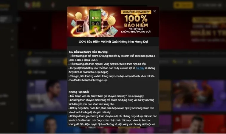 Nội dung chương trình khuyến mãi BJ88